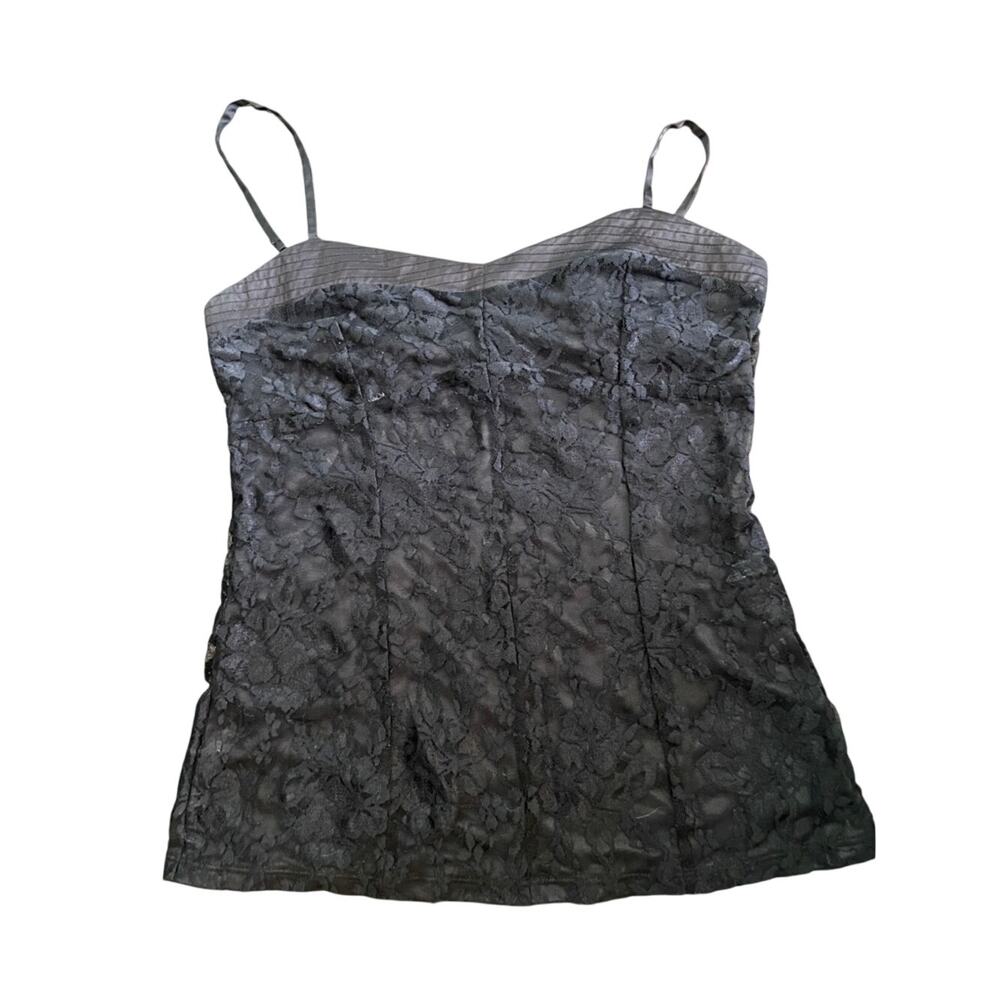 Express Black Lace Camisole Sweetheart Neckline Spaghetti Strap Top, Sz S